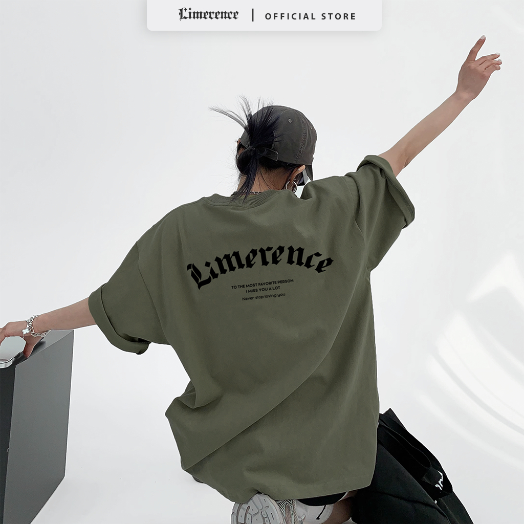 Áo thun form rộng LIMERENCE Basic Logo vải cotton cao cấp co giãn, dày dặn Local Brand