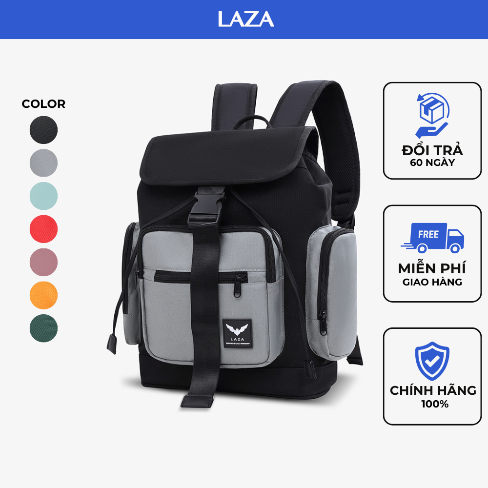 Ảnh Balo đi học đi làm LAZA Barrier Backpack 530 - Chất liệu trượt nước - Bảo hành TRỌN ĐỜI 1