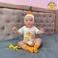 - Set bodysuit CAM QUÝT cover ikii Hàn Quốc kèm mũ, tặng tất Cam cho bé trai, bé gái , sơ sinh