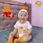 - Set bộ bodysuit CAM QUÝT tặng kèm mũ và tất Cam, cho bé sơ sinh, bé trai bé gái cover Hàn Quốc