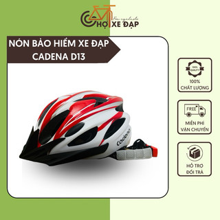 [Tặng chuông xe đạp] Mũ Bảo Hiểm Xe Đạp CADENA D13 Siêu Nhẹ, Nhựa PC Chống Va Đập, Thoáng Khí Điều Chỉnh Size Linh Hoạt