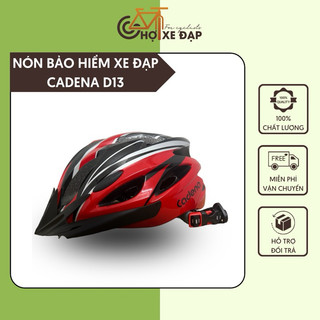 [Tặng chuông xe đạp] Mũ Bảo Hiểm Xe Đạp CADENA D13 Siêu Nhẹ, Nhựa PC Chống Va Đập, Thoáng Khí Điều Chỉnh Size Linh Hoạt