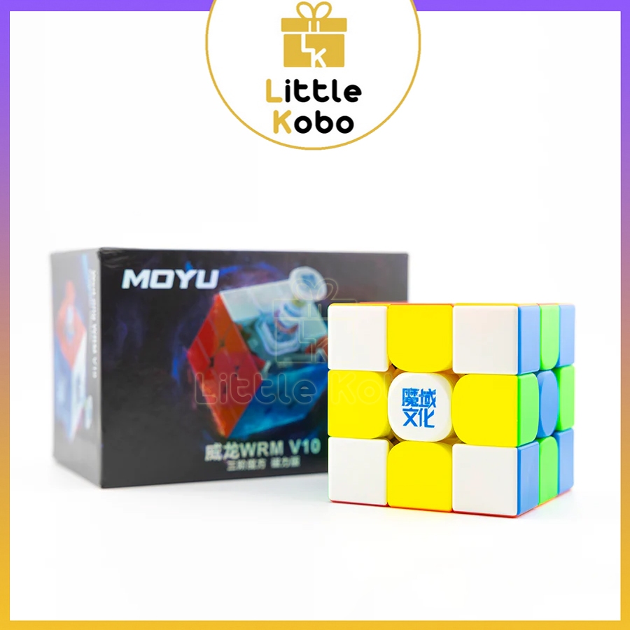 Cubo Magico MoYu WEILONG WRM V10 M 3x3 - Regolazione Doppia, 64 Livelli, Leggero, Con Borsa E Treppiede, Multicolore