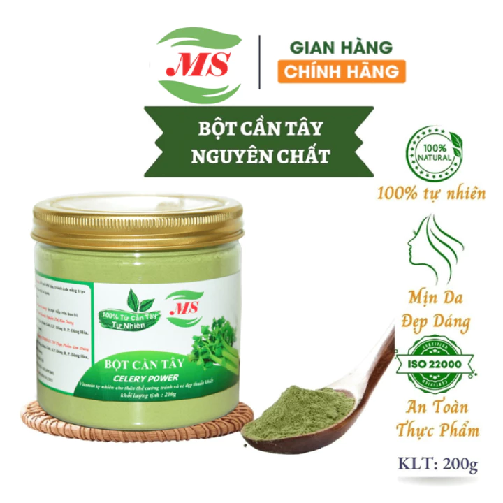 Bột cần tây organic sấy lạnh siêu mịn MS 200g