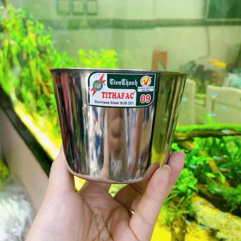 Combo 5 Ly  làm đá inox tem xanh Tithafac