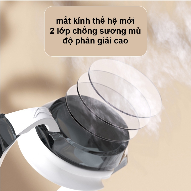 Kính Bơi Cận Thị LI-NING Độ Nét Cao Tặng Kèm Nút Tai