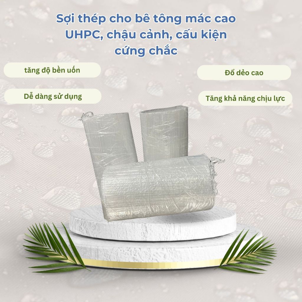 500 gam sợi quang dùng để làm bê tông truyền sáng