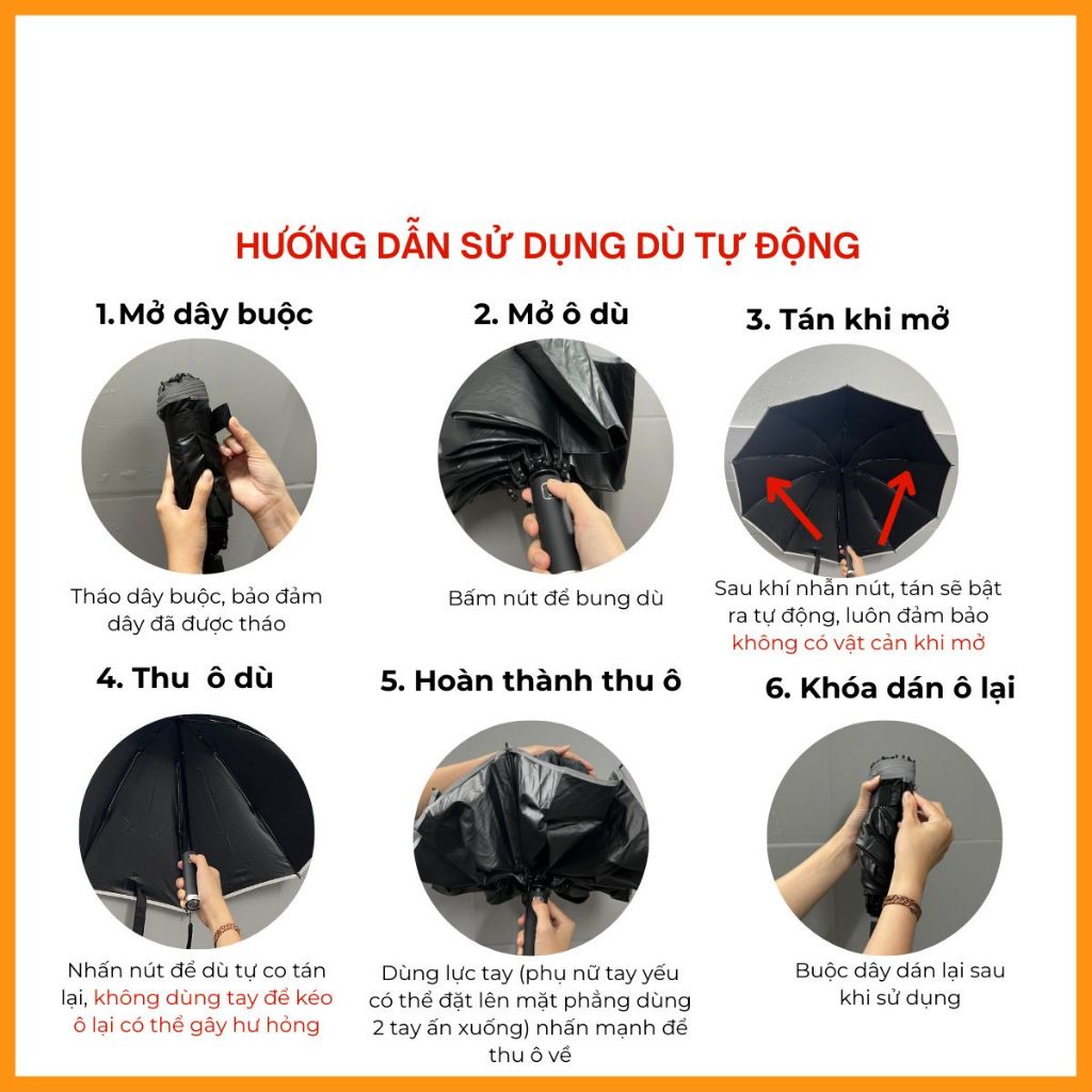 Thanh Lý- Ô Dù Gấp Ngược Tự Động, Ô Đèn Pin Siêu Sáng Che Nắng, Che Mưa Phủ Sơn Đen Chống UV