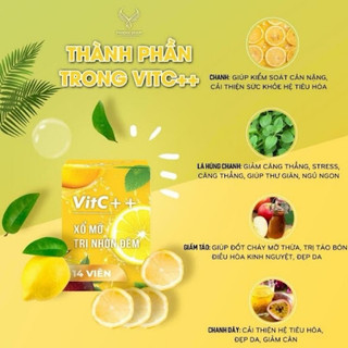 Viên xổ mỡ đêm VITC - Sổ mỡ ban đêm nhà Vitc kẹo dứa