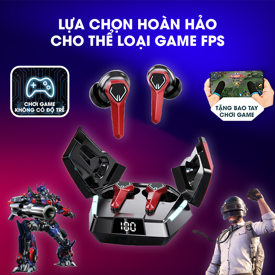 Tai Nghe Gaming JX 10 TWS Tai Nghe Bluetooth Chơi Game Không Dây Có Mic ...