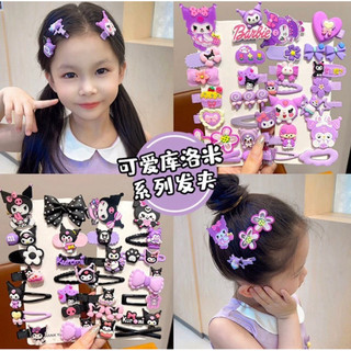 Hoạt Hình kẹp tóc  Tím Kuromi Tóc Bộ Kết Hợp Cô Gái Ngọt Ngào Dễ Thương Đen Kuromi 🌸 tuyển sỉ🌸