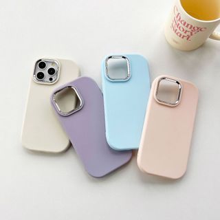 Ốp Lưng iphone silicon nhựa dẻo mạ cam bạc cao cấp cho ip 15 14 13 12 11 Promax x xs xr xsmax GB196