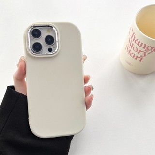 Ốp Lưng iphone silicon nhựa dẻo mạ cam bạc cao cấp cho ip 15 14 13 12 11 Promax x xs xr xsmax GB196