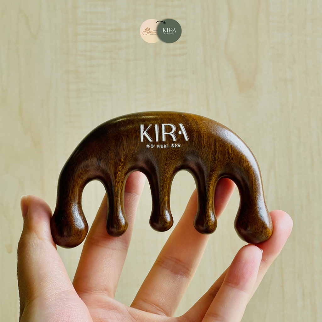 Lược Kira Tóc Mây Má Đào - Gỡ rối, Massage, Tránh Rụng Tóc