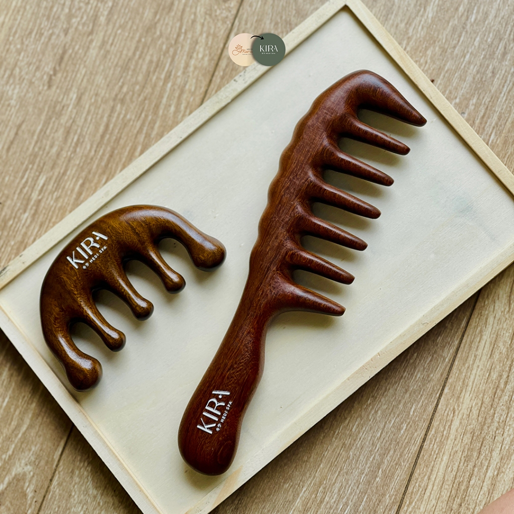 Lược Kira Tóc Mây Má Đào - Gỡ rối, Massage, Tránh Rụng Tóc