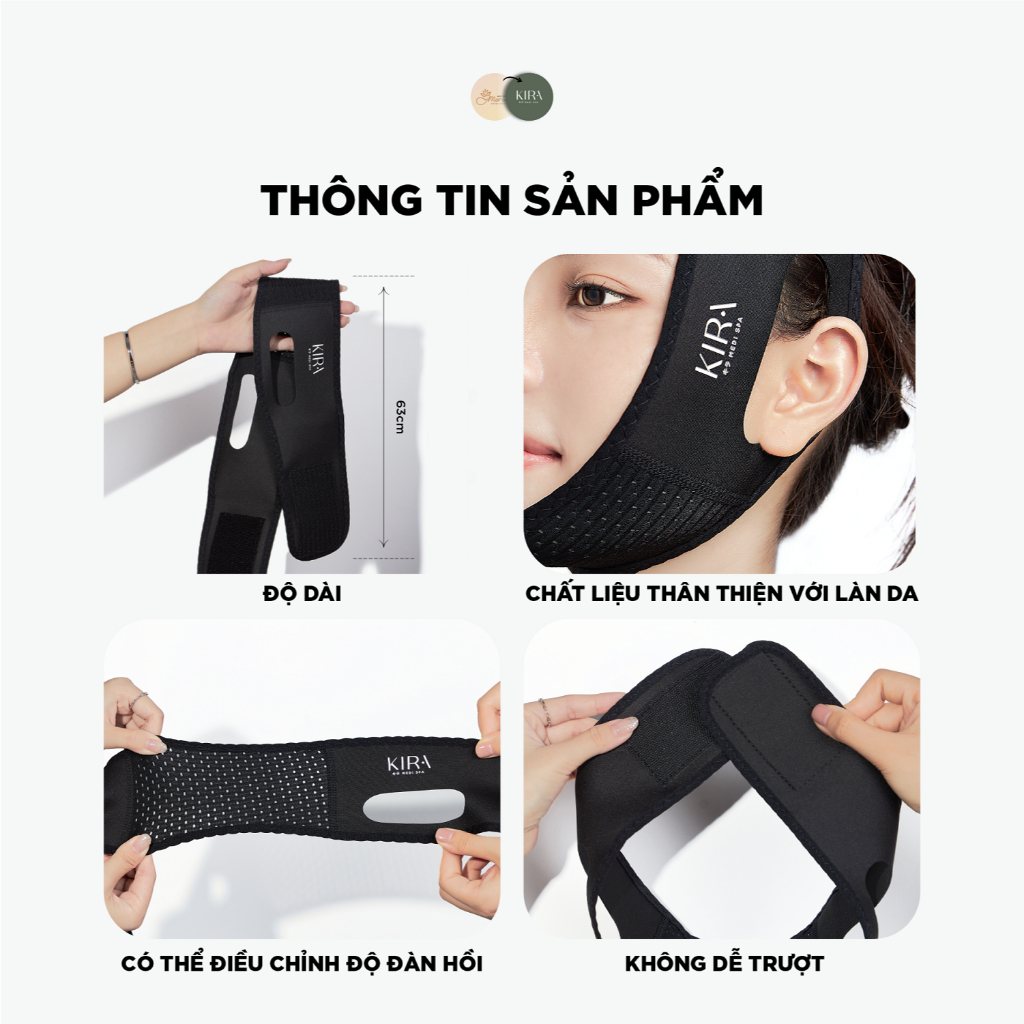 Đai Nâng cơ mặt Kira Vlift Kogao - Hỗ trợ thon gọn mặt tại nhà từ Nhật Bản