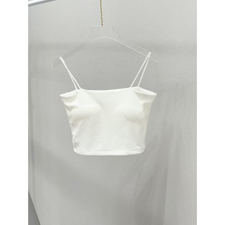 Áo quây dáng ống trơn 2 dây đen trắng form ôm chất thun tăm mềm bra nửa người cho nữ basic DELIZ