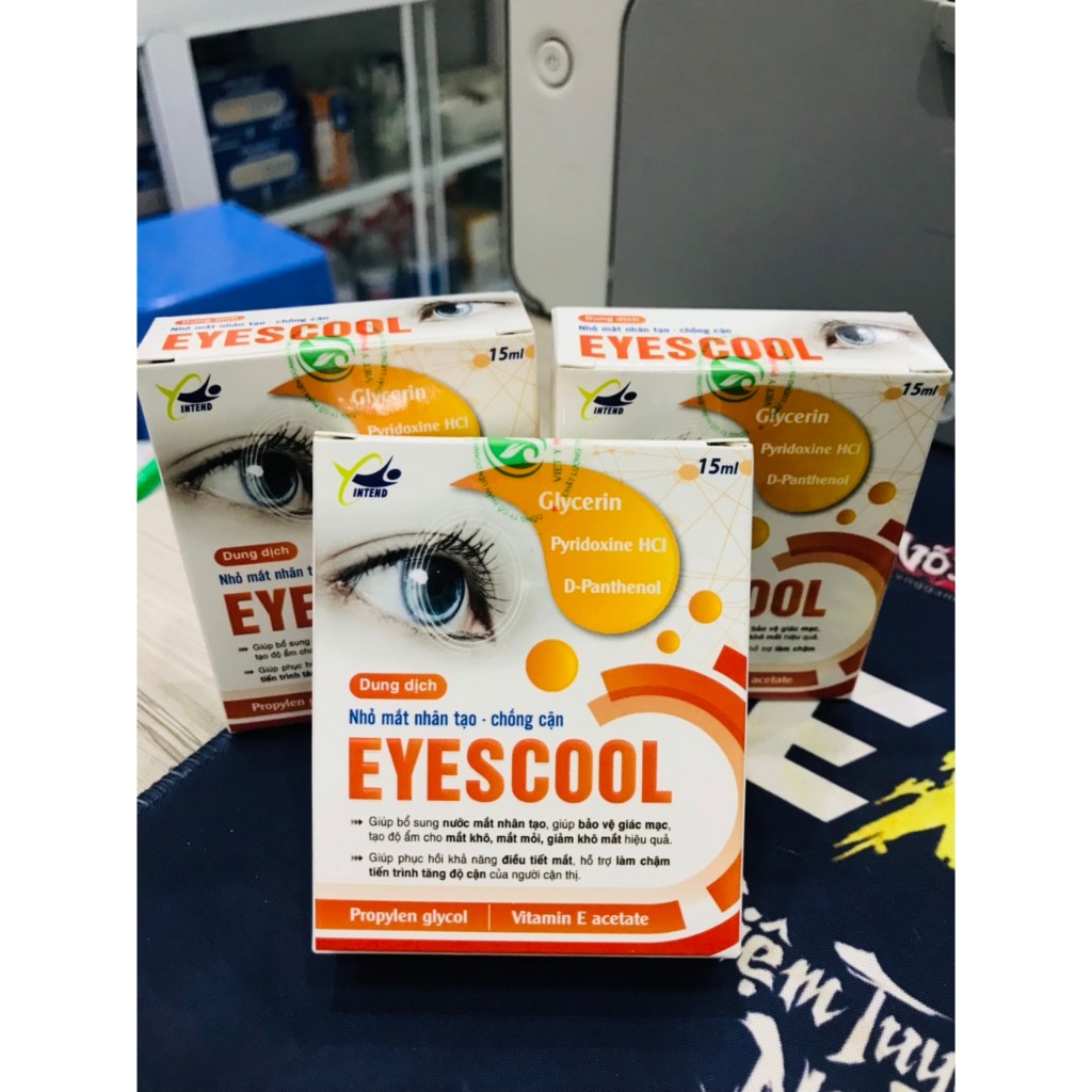 Nhỏ mắt nhân tạo Eyescool – Chống cận thị, Giảm khô mắt, mỏi mắt, đau mắt đỏ, phục hồi mắt