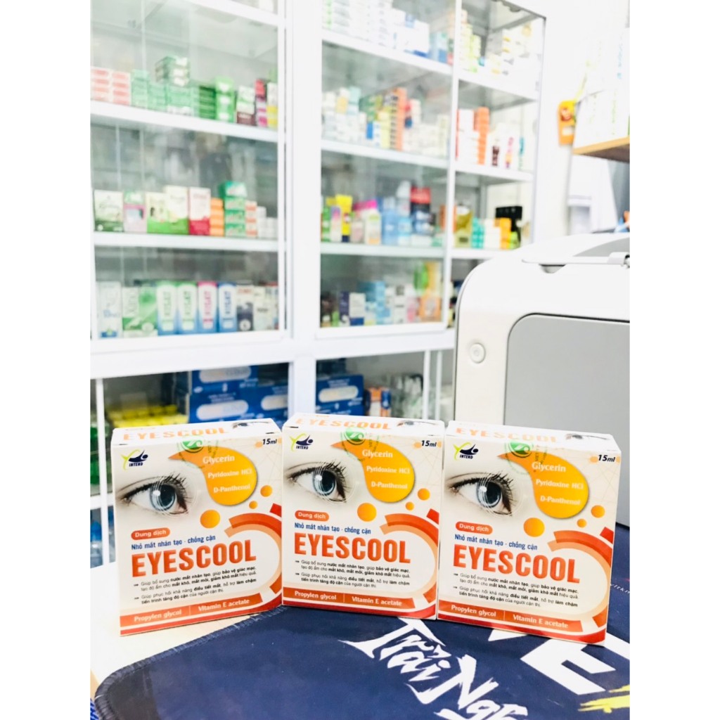 Nhỏ mắt nhân tạo Eyescool – Chống cận thị, Giảm khô mắt, mỏi mắt, đau mắt đỏ, phục hồi mắt