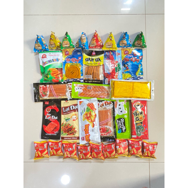 Combo 10-20 gói snack ăn vặt tuổi thơ ( ngẫu nhiên các loại khác nhau ...