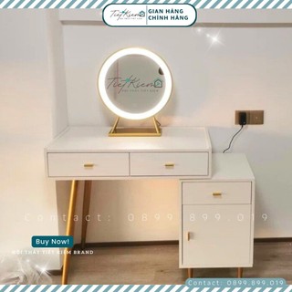 Bàn trang điểm gương tròn Nội Thất Tiết Kiệm BTD991