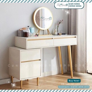 Bàn trang điểm gương tròn Nội Thất Tiết Kiệm BTD991