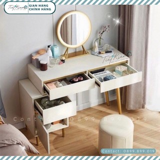 Bàn trang điểm gương tròn Nội Thất Tiết Kiệm BTD991