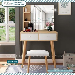 Bàn trang điểm nhỏ chân gỗ Nội Thất Tiết Kiệm B7889