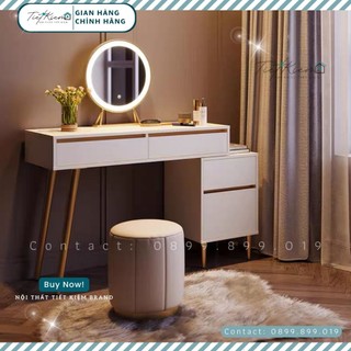 Bàn trang điểm gương tròn Nội Thất Tiết Kiệm BTD991