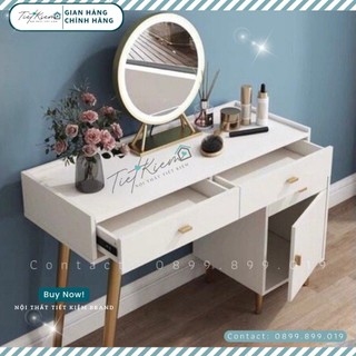 Bàn trang điểm gương tròn Nội Thất Tiết Kiệm BTD991