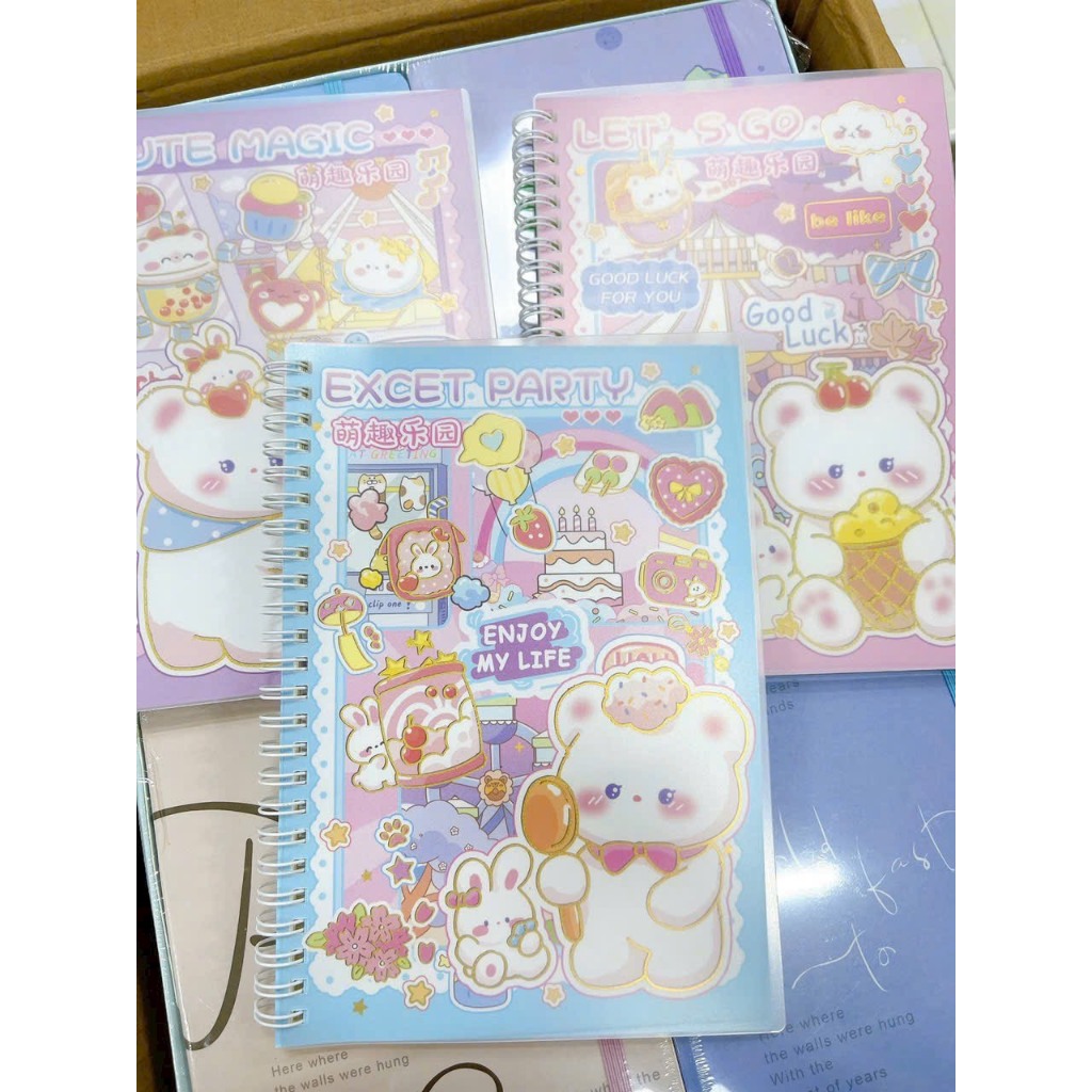Sổ Tay Lò Xo A5 Bìa Cute