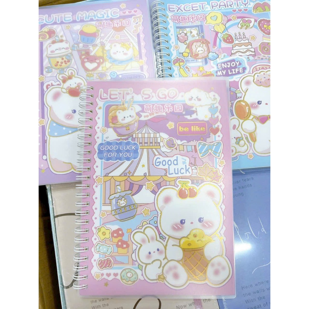 Sổ Tay Lò Xo A5 Bìa Cute