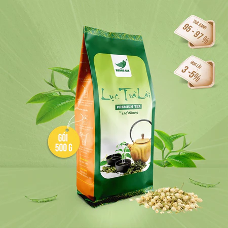 Lục Trà Lài Hoàng Gia 500g – Hương hoa lài tự nhiên, dễ pha chế, phù hợp nhiều món trà