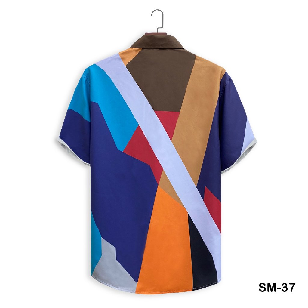 áo SƠ MI  SM-37 Họa Tiết Thời trang Unisex, vải lụa thấm hút, thoáng mát, không nhăn