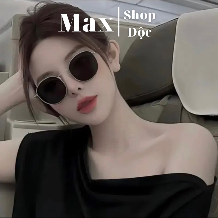 Kính Mắt tròn retro thời thượng vintage kính râm gọn tròn hiệu xịn cao ...