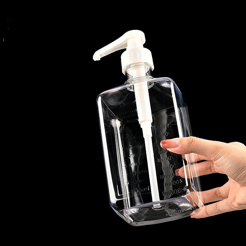 Bình đựng sirup bằng thủy tinh/ nhựa dung tích 1100ml có vòi pump 10ml sử dụng tiện lợi, có vạch chia định lượng