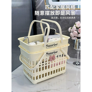 Giỏ đựng đồ nhà tắm hình chữ nhật cỡ lớn có tay xách kèm phụ kiện nơ