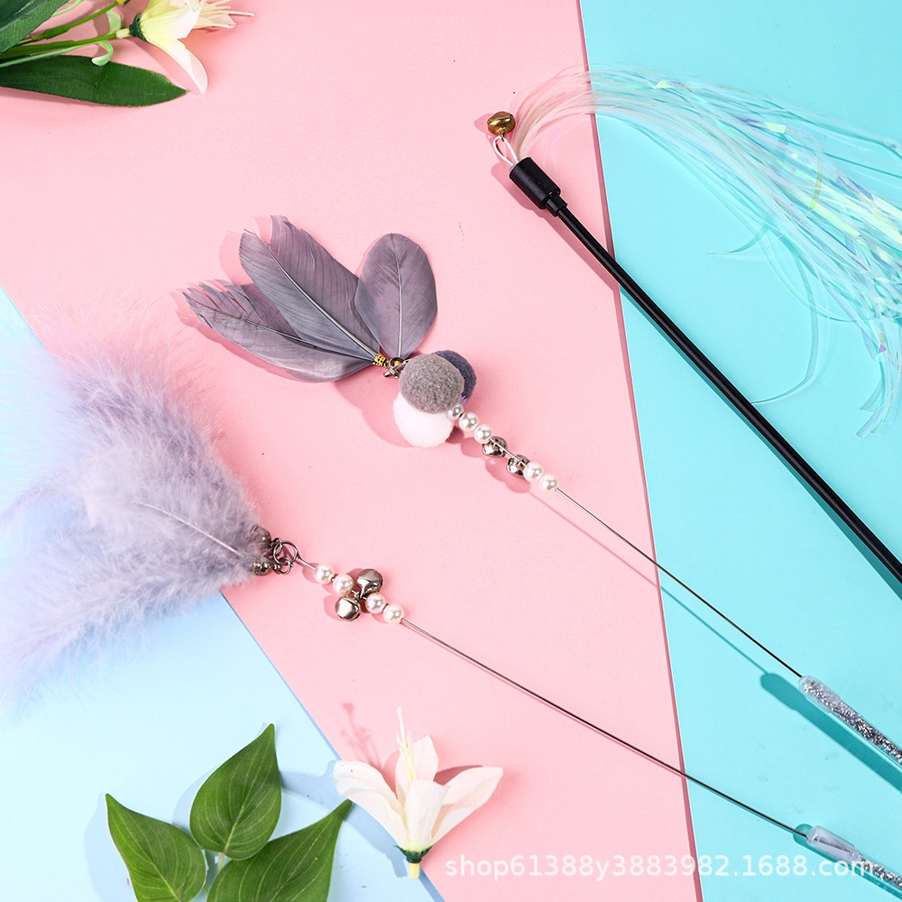 Cần Câu Đồ Chơi Cho Mèo Đuổi Bắt