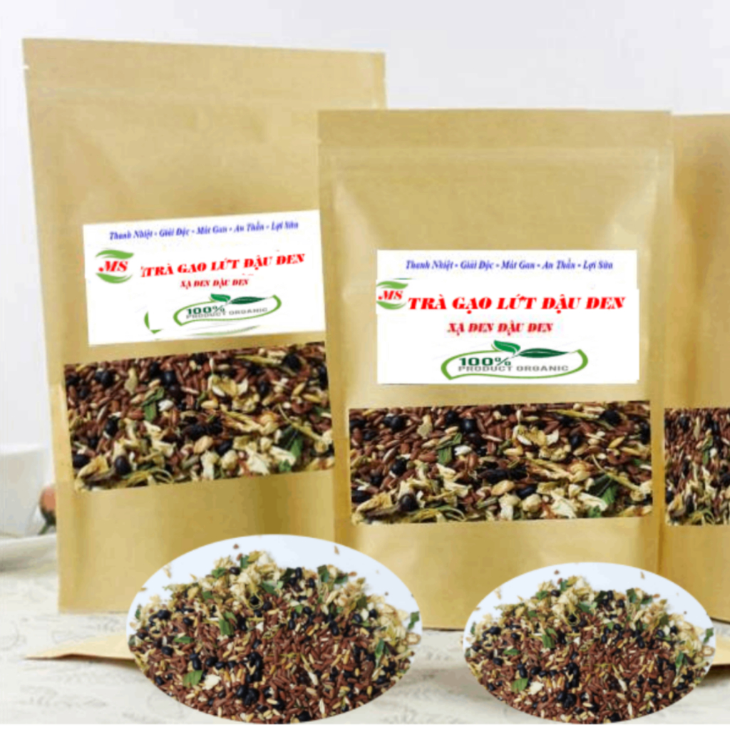 Trà Gạo Lứt Xạ Đen Đậu Đen (MS) Hỗ Trợ Giảm Cân , Đẹp Da, Ngủ Ngon (1kg)