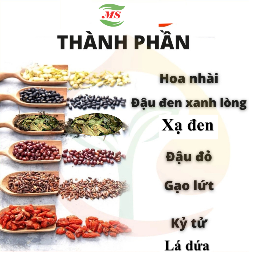 Trà Gạo Lứt Xạ Đen Đậu Đen (MS) Hỗ Trợ Giảm Cân , Đẹp Da, Ngủ Ngon (1kg)