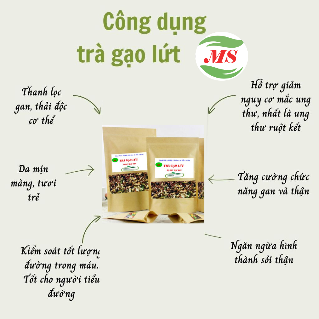 Trà Gạo Lứt Xạ Đen Đậu Đen (MS) Hỗ Trợ Giảm Cân , Đẹp Da, Ngủ Ngon (1kg)