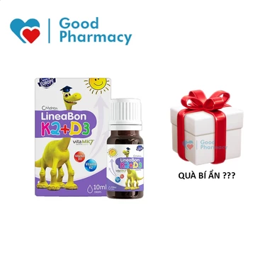 [CHÍNH HÃNG] Lineabon K2 D3 bổ sung vitamin D3, K2 tinh khiết, giúp bé tăng chiều cao, ngủ ngon, hấp thu canxi ở trẻ em