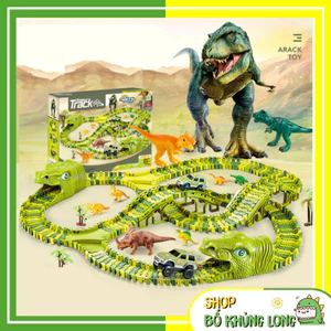 Bộ Ráp Đường Đua Ô Tô Khủng Long Đồ Chơi Lắp Ghép Đường Ray Khủng Long Khủng Long Đồ Chơi - BỐ KHỦNG LONG