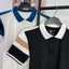 Áo polo poli cá sấu nam Viền cổ và tay áo thời trang, thanh lịch đơn giản, Menswear Top