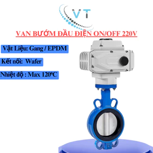 VAN BƯỚM ĐẦU ĐIỆN ON/OFF 220V