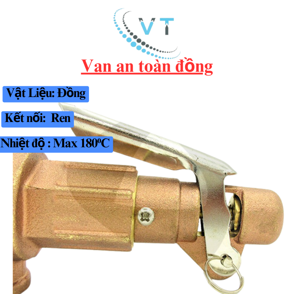 Van an toàn đồng ( khí, nước, dầu, hơi nóng) 4 – 10kg