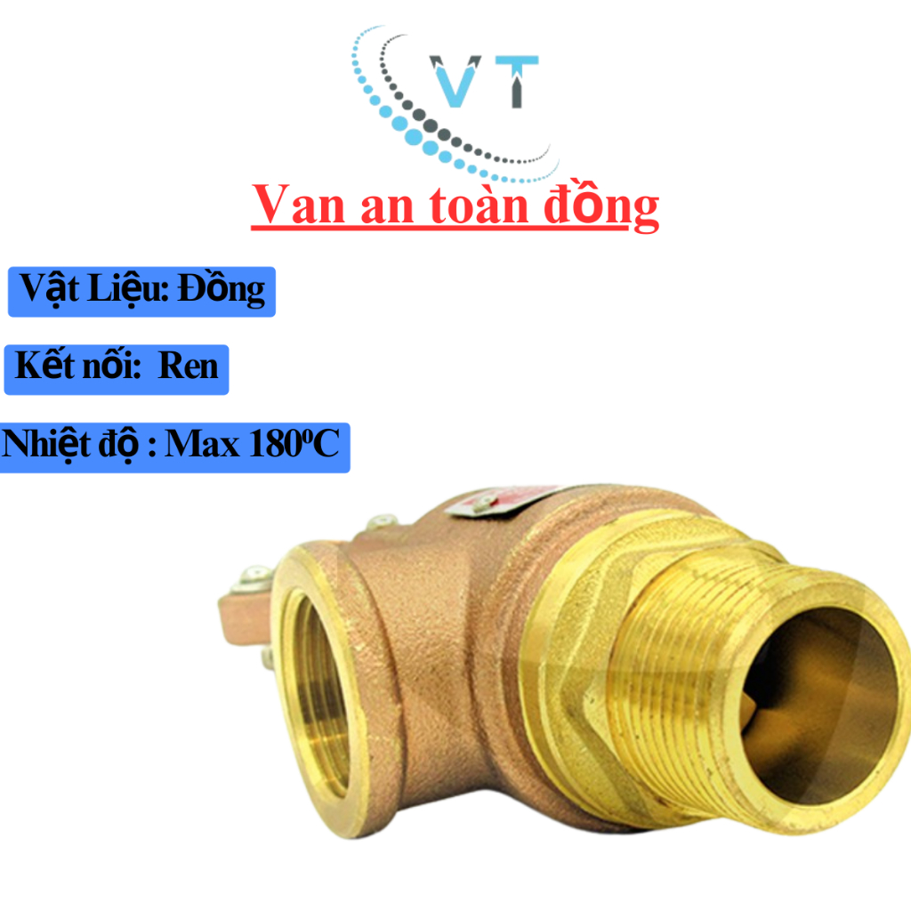 Van an toàn đồng ( khí, nước, dầu, hơi nóng) 4 – 10kg