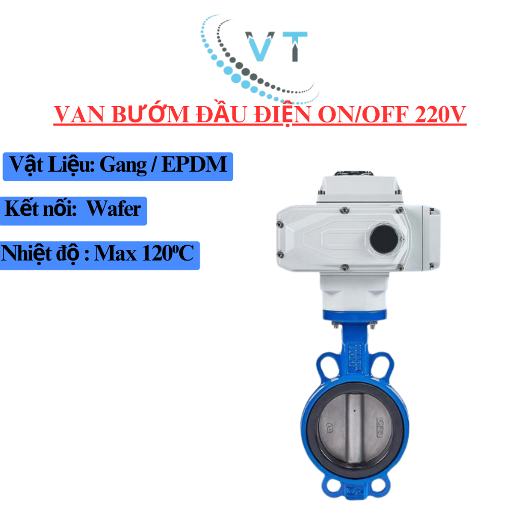 VAN BƯỚM ĐẦU ĐIỆN ON/OFF 220V