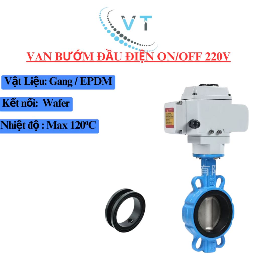 VAN BƯỚM ĐẦU ĐIỆN ON/OFF 220V