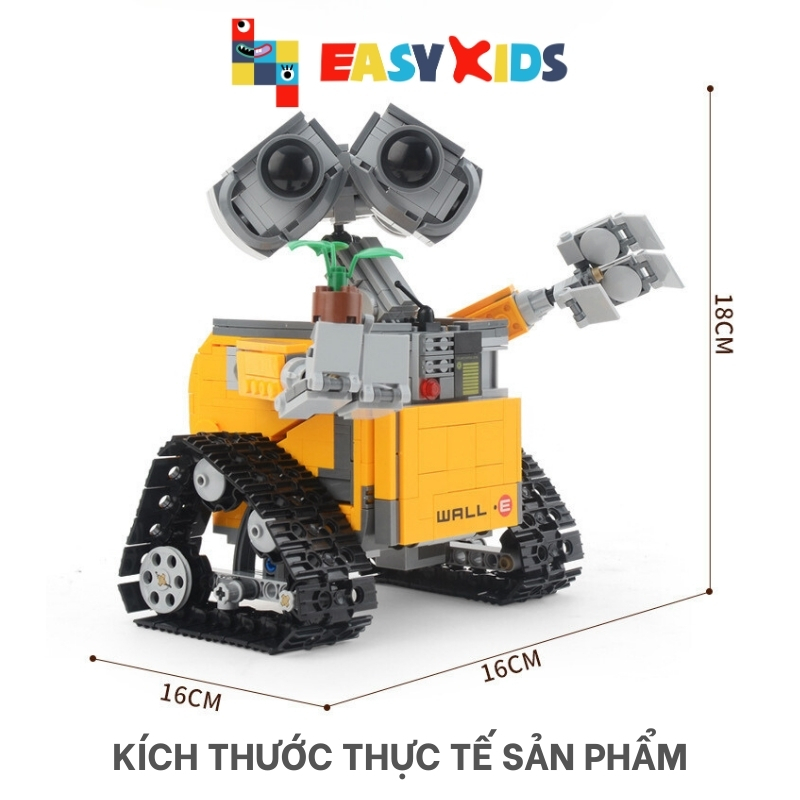 Wall E, Bộ đồ chơi xếp hình Robot, người máy Wall E
